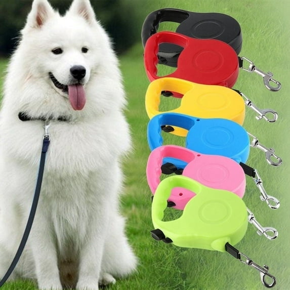 16.5 Feet Retractable Dog Leash Pet Lead (1-Leash in Random Colors)