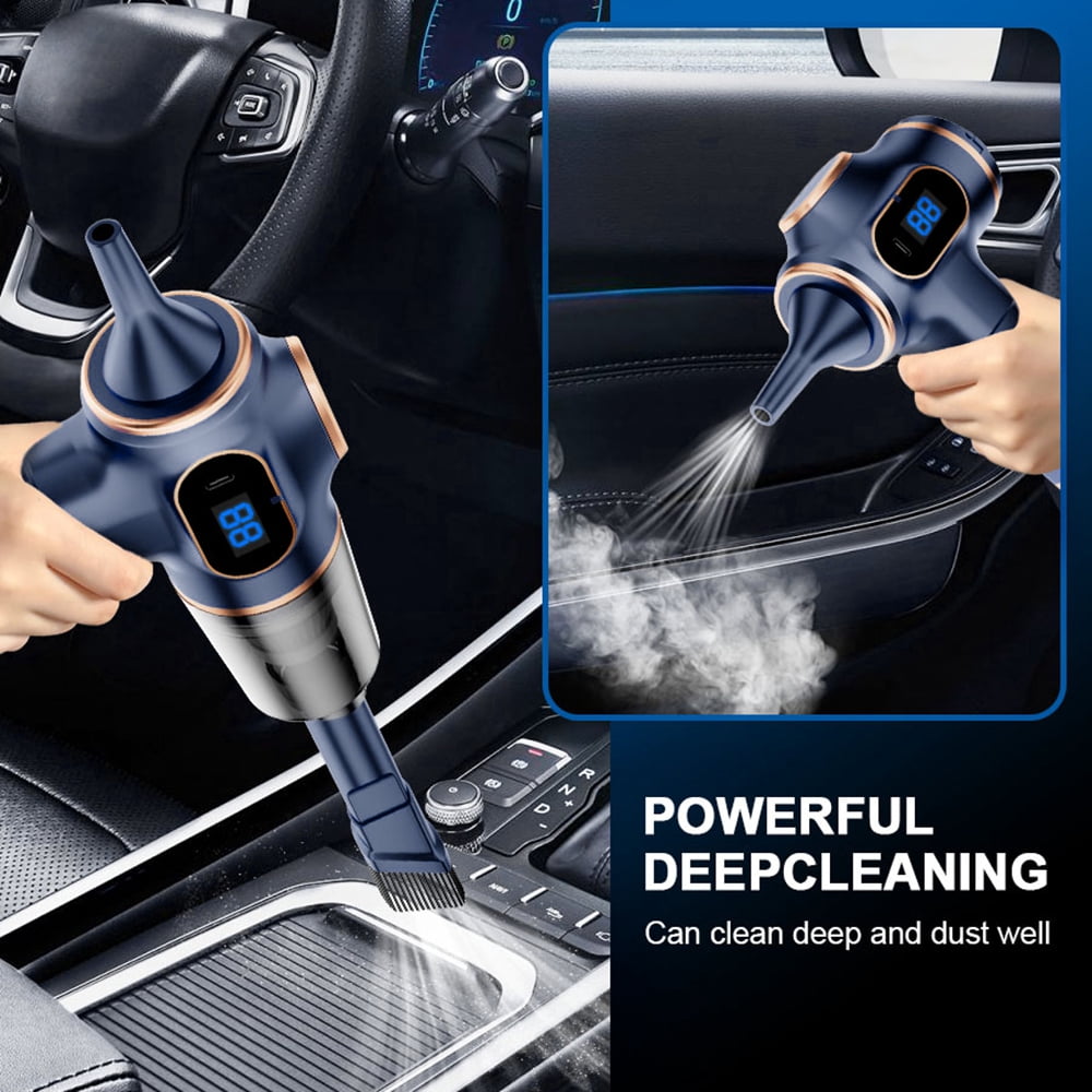 ROADSUN Handheld Vacuum Cleaner, Portable Cordless Car Vacuum with LED Light, 20000Pa Strong Suction 3-in-1 Vacuum Duster Blower for Car Home Office