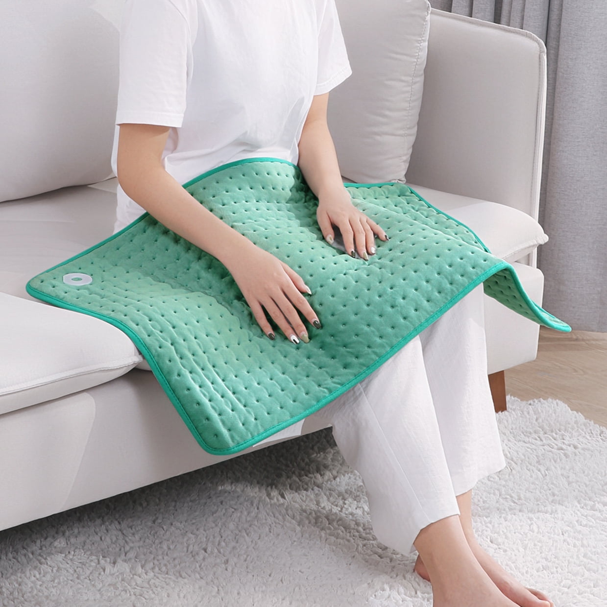 MaxKare Large Heating Pad for back pain, with 2H Auto Shutoff & 6