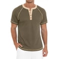 thumbnail image 1 of Playera Casual Moda Henley Waffle Manga Corta Para Hombre, 1 of 7