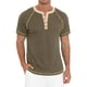 thumbnail image 1 of Playera Casual Moda Henley Waffle Manga Corta Para Hombre, 1 of 7