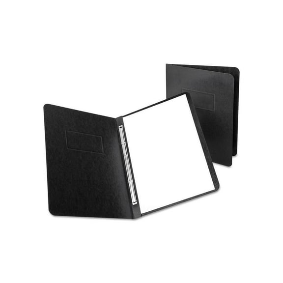 Oxford 12706 PressGuard Coated Report Cover, Prong Clip, Letter, 3" Capacity, Black