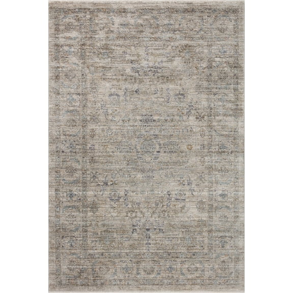 Jean Stoffer x Loloi Katherine Beige / Mist 5'-3" x 7'-9" Area Rug