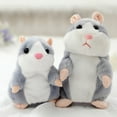 thumbnail image 6 of Lovely Talking Plush Hamster Toy, Can Change Voice, Record Sounds, Nod Head or Walk, Early Education for Baby, Different Size for Choice gray and nodding 18cm, 6 of 8