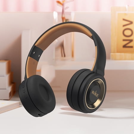 Bluetooth Headphones Wireless Bluetooth Headset With Microphone HIFI Stereo Sound Wireless Headset For Laptop 12 Hrs Working Time Wireless Headphones