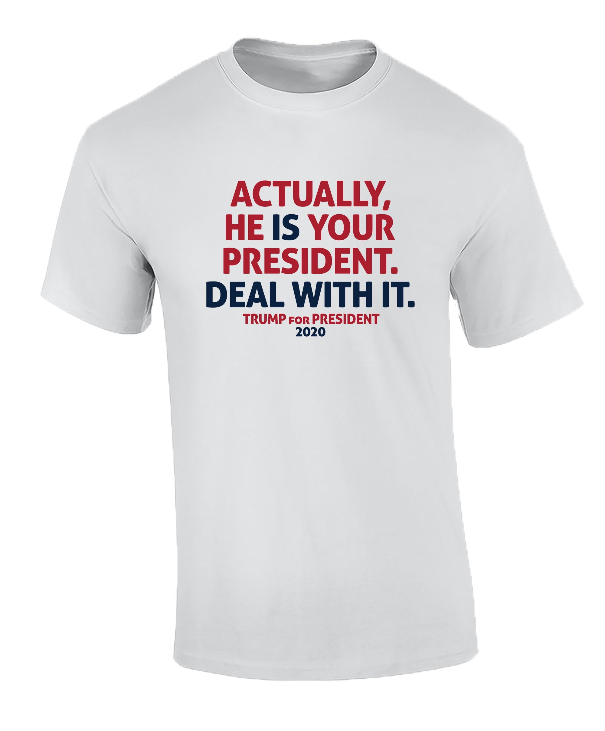 Political He is Your President Adult Short Sleeve Tee Shirt Carolina Blue - Picture 19 of 22