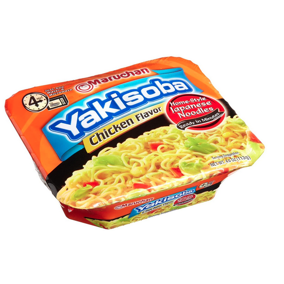 Maruchan Yakisoba Chicken 4 Ounce Microwavable (Pack of 16)