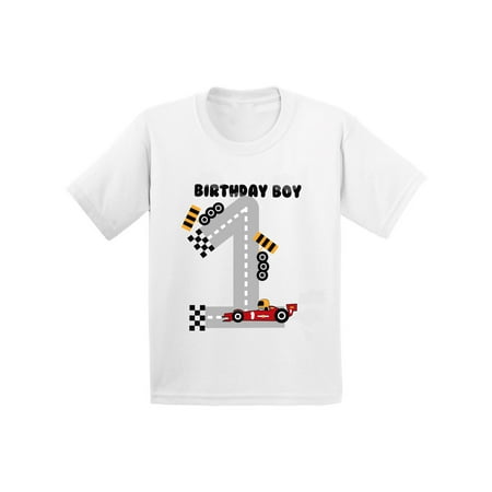 Awkward Styles Awkward Styles Birthday Boy Race Car Infant Shirt Birthday Gifts For 1 Year Old Baby Boy Race Car Birthday Party For Boys 1st Birthday Tshirt For Baby First Birthday