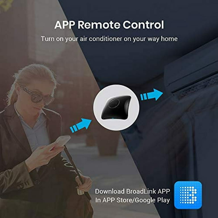 BroadLink RM4 pro Smart IR/RF Remote Control Hub with Sensor Cable-WiFi  IR/RF Blaster for Smart Home Automation, TV, Curtain, Shades Remote, Works  with Alexa, Google Assistant, IFTTT (RM4 pr 