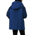 thumbnail image 5 of ATOYSOY Women's Windproof Ski Jackets Warm Long Sleeve Zip Pocket Hooded Jacket Windproof Hiking Jacket for Women Winter Blue M, 5 of 9