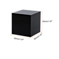 thumbnail image 2 of Uxcell 2"x2"x2" Jewelry Display Riser Polished Acrylic Cube Display Stand Block Collection Showcase, Black, 2 of 5