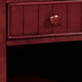 thumbnail image 2 of Benzara Wooden Night Stand With One Drawer And Open Shelf In Cherry Brown, 2 of 2