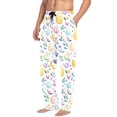 thumbnail image 2 of FORMRS Mens Pajama Pants with Pockets Cotton Sleepwear Lounge Bottoms Sizes S-2XL, Purple Easter Eggs, 2 of 7