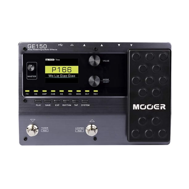 Pedal multiefectos MOOER GE150 para modelado de amplificadores de guitarra eléctrica