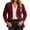 Wine, variant on Chiccall Women’s Sweatshirt Blazer Jacket, Long Sleeve Lapel Shoulder Pads Lined Office Casual Sport Coat with Pockets, Loose Fit Work Outerwear for Daily Business