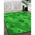 thumbnail image 2 of Ahgly Company Indoor Round Patterned Lime Green Area Rugs, 8' Round, 2 of 6