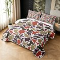 thumbnail image 3 of Manfei Retro Airplane Camo Bed Spread Queen, Vintage Plane Vehicle Queen Coverlet Set, Coyote Brown, 3 Pieces, 1 Quilt and 2 Pillowcases, 3 of 7