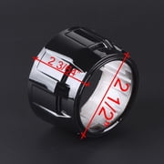 Astra Depot 2.5 Bi-Xenon HID Projector Retrofit Headlight Glass Lens Angel Eyes H1 H4 DIY Kit with Black Shrouds (1 Pair)