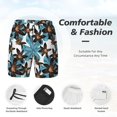 thumbnail image 5 of Lsque Mens Swim Trunks Lilies Flowers Pattern - Bathing Suit Compression Liner - Beach Swim Shorts Swimwear - (S-3XL) - Stretch Quick Dry -, 5 of 9