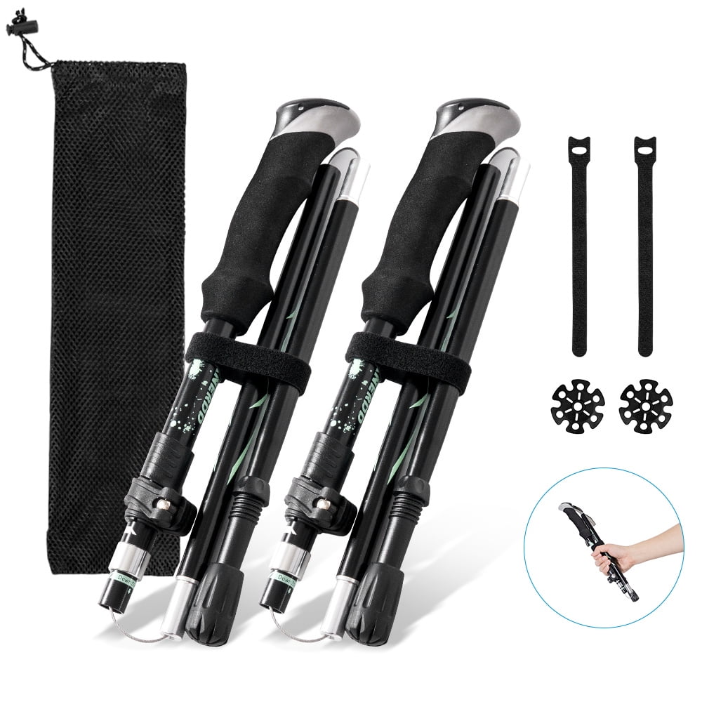 Walking Trekking Poles 2 Pack, Lightweight and Ultra Portable Hiking