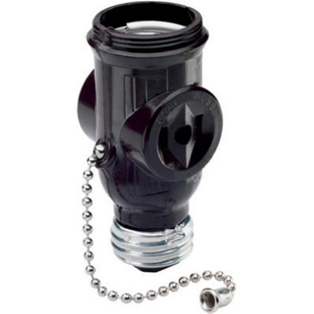 Pass & Seymour 1406CC10 660W 125V Pull Chain Lampholder Outlet Adapter