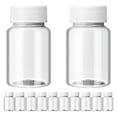 thumbnail image 1 of 12 botellas de viaje con tapa, vacías, de plástico, pequeñas, para medicamentos (50 ml), 1 of 6