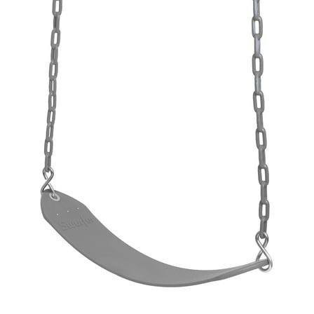 Swurfer Classic Playground Belt Tree Swing with Pinch Free Rubber Coated 66" Metal Hanging Chains, Holds 155lbs, Ages 4 and Up