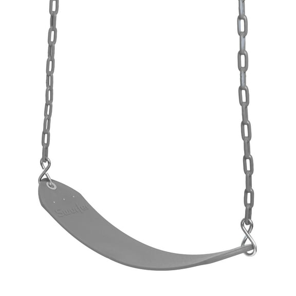 Swurfer Classic Playground Belt Tree Swing with Pinch Free Rubber Coated 66" Metal Hanging Chains, Holds 155lbs, Ages 4 and Up