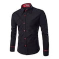 thumbnail image 2 of Camisa Hombre Casual Formal Vestir Slim Fit Strech Rombo Am7, 2 of 7