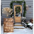 thumbnail image 4 of Merry Christmas Believe Garden flag 12.5x18 Rustic Wood Snowflake Winter Holiday Outside Decorations Burlap Yard Flags Double Sided, 4 of 6