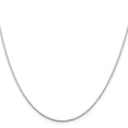 thumbnail image 4 of Auriga Fine Jewelry 925 Sterling Silver Rhodium-plated 1mm Cable Chain 14inch Necklace for Women, 4 of 5