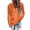 Orange, variant on Vedolay Womens Casual Tops Womens Tops Turtleneck Long Sleeve Side Split Lightweight Sweaters, S