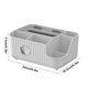 thumbnail image 3 of Organizador de escritorio para cajas de pañuelos con espacio para el control remoto, caja multifuncional de plástico blanca o amarilla para sala de estar y do NCHKUN, 3 of 9
