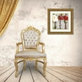 thumbnail image 3 of Slivka, Jane 15x15 Gold Ornate Wood Framed with Double Matting Museum Art Print Titled - Red Romantic Blossoms I, 3 of 4