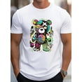 thumbnail image 1 of GRAFFITI BEAR Print, Men's Graphic T-shirt, Casual Comfy Tees For Summer, Mens Clothing, 1 of 4