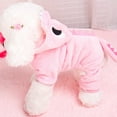 thumbnail image 4 of Pet Enjoy Winter Warm Small Dog Pajamas Coats for Puppy,Cute Dinosaur Design Pet PJS Jumpsuit,Soft Fleece Hoodie Clothes for Chihuahua Puppy, 4 of 8