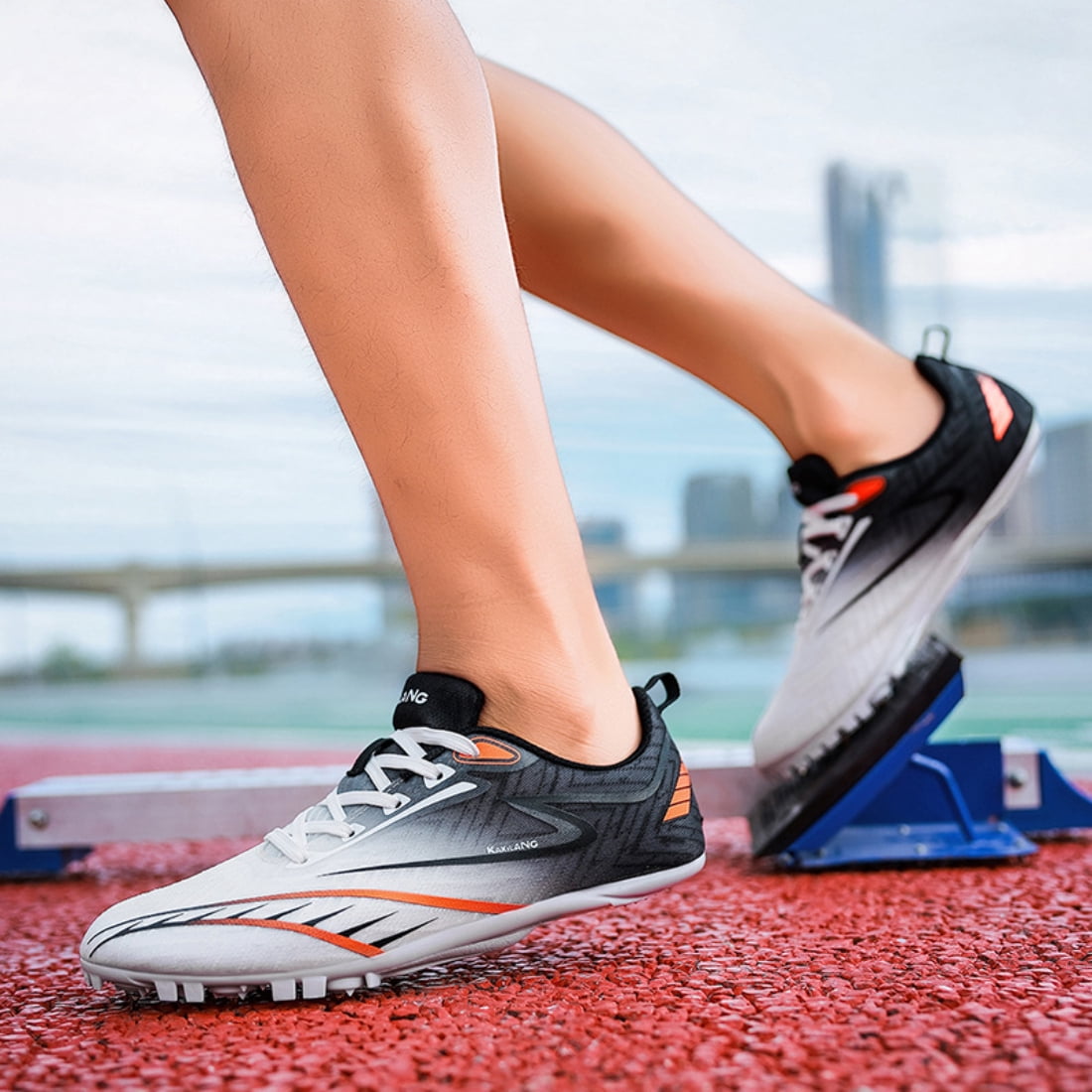 ChiVerve  Track and Field Shoes Men Women Kids Spikes Sneakers Full-Length Carbon Plate Track Race Jumping Sneakers Girls Professional Running Tarck Spikes Shoes Boys
