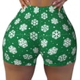 thumbnail image 2 of Lsque Snowflake Pattern High Waisted Biker Shorts for Women-Tummy Control Fitness Athletic Workout Running Yoga Gym Shorts,Moisture-Wicking-X-Large, 2 of 9