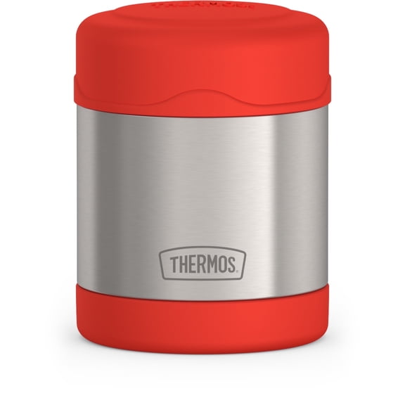 Thermos Vacuum Insulated Stainless Steel Food Jar, 10oz, Red