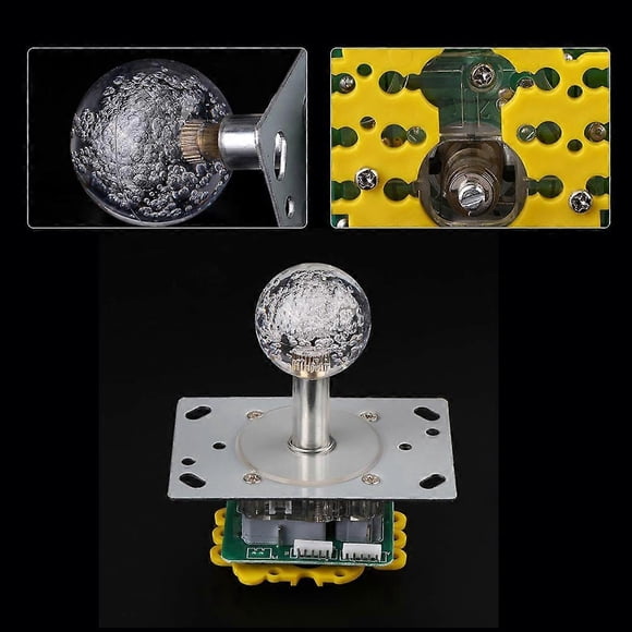 LED Colorful Illuminated Joystick Switchable from 4 to 8 Way Operation for Arcade Game