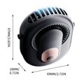 thumbnail image 3 of Ventilador de cintura colgante portátil pequeño ventilador portátil de carga y potente ventilador colgante para acampar al aire libre ventilador ventilador, 3 of 5