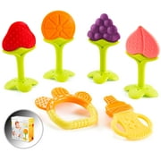 Sperric Baby Teething Toys Teethers for Baby Newborn Infants (6-Pack) Freezer Safe BPA Free