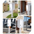 thumbnail image 6 of Esheno Secure Locking Mailbox Galvanized Steel with Combination Lock Key Anti Theft Rainproof for Packages Mail White, 6 of 7