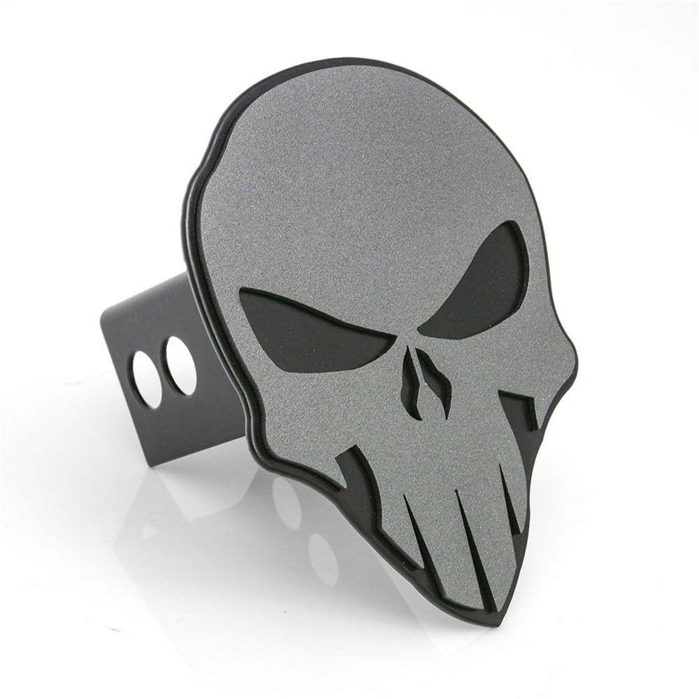 All Sales 1042AMK Trailer Hitch Cover; Anthracite On Black; 2 in