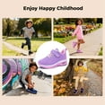 thumbnail image 6 of NRNHI Boys Girls Shoes Kids Sneakers Running Tennis Athletic Shoes Breathable Sport Walking Shoes (PinkPurple Size 4 Child), 6 of 6