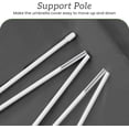 thumbnail image 6 of Terrace Umbrella Cover Waterproof UV Resistant Outdoor Cantilever Umbrella Cover with Zipper and Pole, gray, 6 of 6
