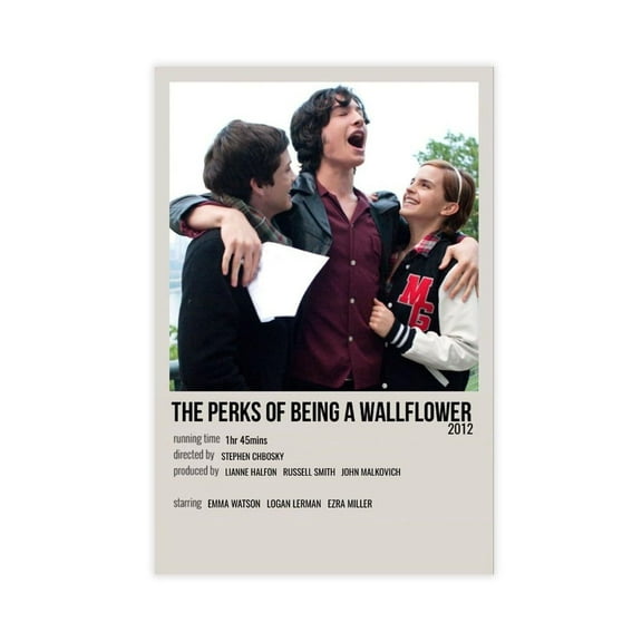The Perks of Being A Wallflower Movie Poster Cover Art Canvas Poster Wall Art Decor Print Picture Paintings for Living Room Bedroom Decoration