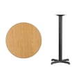 thumbnail image 4 of Bowery Hill Table de Bar de Restaurant Ronde de 30 Pouces en Noir et Naturel, 4 of 4