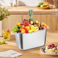 thumbnail image 2 of Ltdhehe Stainless Steel Food Pan With Lid 6L Capacity Rectangular Kitchen Serving Tray For Catering Outdoor And Commercial Use, 2 of 4