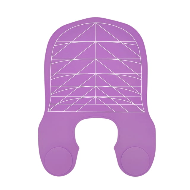 Chal de silicona larga para el cabello, hecha de material suave, fácil de usar y limpiar. Se utiliza como protector de cuello para peinados.